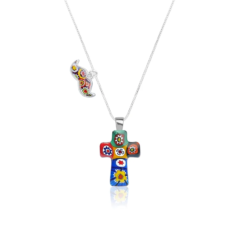 Best necklaces and pendants with matching rings for a coordinated jewelry set-Artylish x Mini Cross Necklace