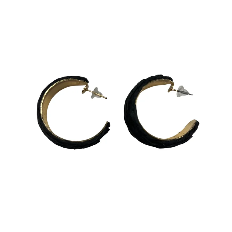 Pearl Drop Earrings for Elegance -Earrings Hoop By Clothes Mentor In Black