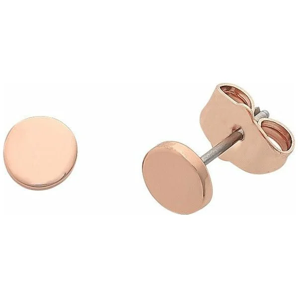 Drop Earrings for Fitness Activities -Liberte Petite Dot Rose Gold Earrings