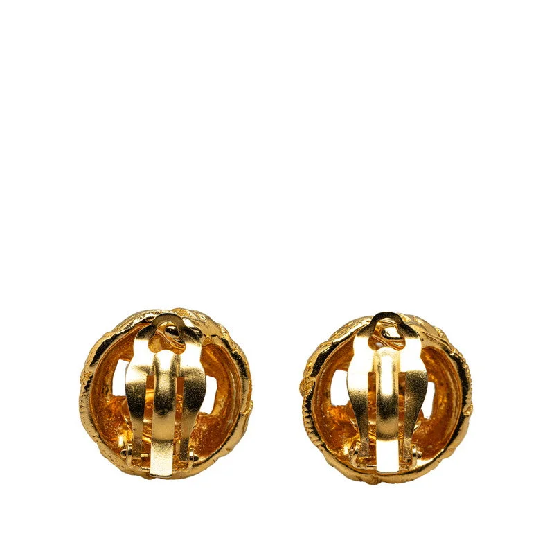 Short Drop Earrings for Subtle -Chanel Coco Twist Motif Earrings G   Chanel