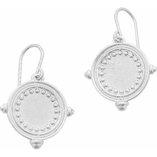 Drop Earrings with Floral Motifs -Liberte Helena Silver Earrings