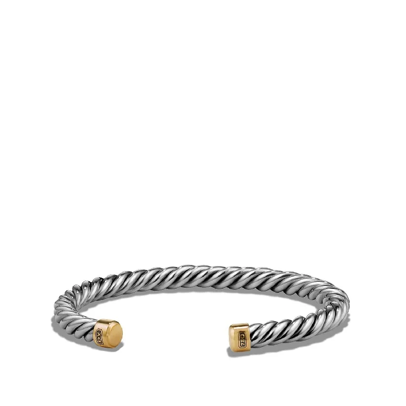 Bracelets with crescent moon for lunar appeal -David Yurman   Bracelet in Silver and 18-Karat Yellow Gold