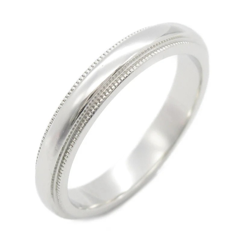 Rings with vine-wrapped bands for nature -Tiffany & Co Together Milgrain Ring Platinum