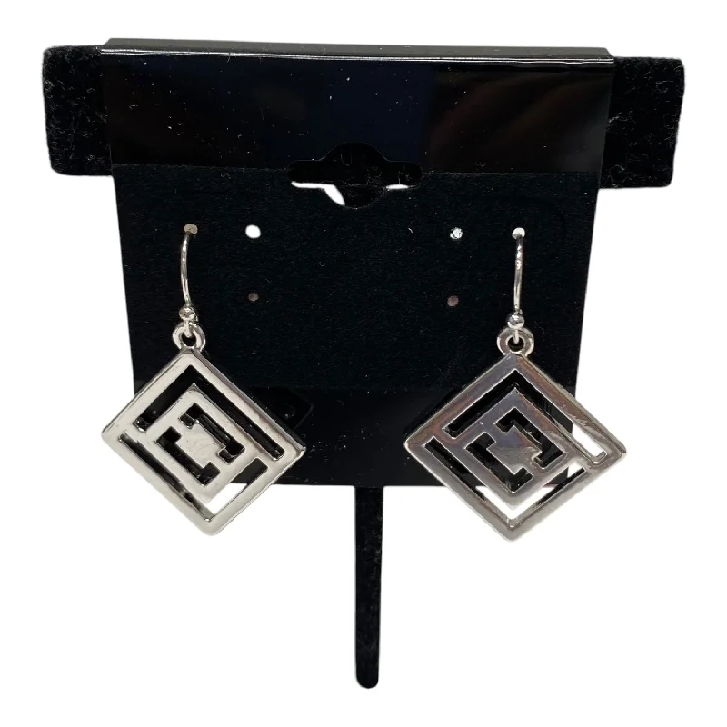 Heavy Duty Drop Earrings for Durability -Earrings Dangle/Drop By Liz Claiborne In Silver