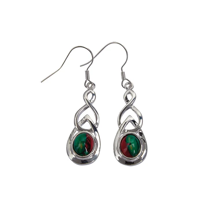 Drop Earrings for Prom Night -Heathergems Celtic Drop Earrings (HE15)