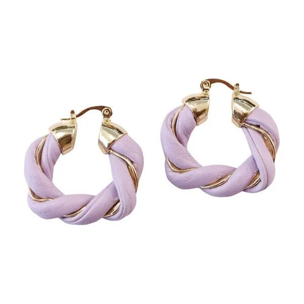 Drop Earrings for Engagement Party -Alyse Braided Lilac Earrings