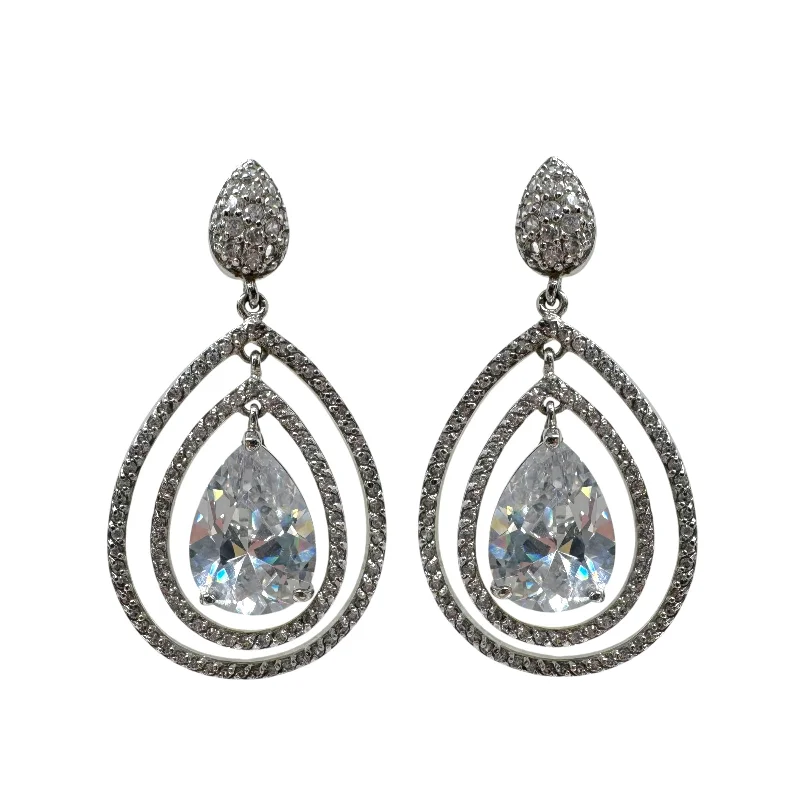 African Drop Earrings with Culture -Faux Crystal Teardrop Earrings Dangle/drop By Clothes Mentor