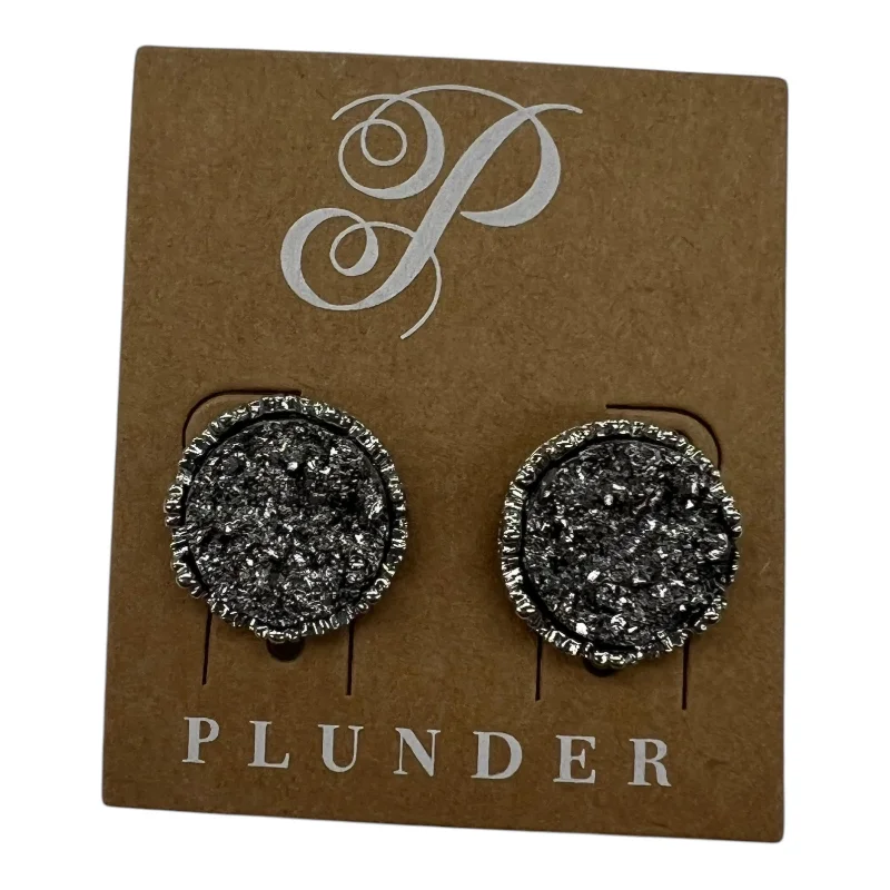 Ethnic Drop Earrings with Tribal Design -Earrings Stud By Plunder In Silver