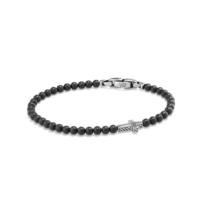 Bracelets with etched floral bands for detail -David Yurman   Bracelet in Sterling Silver