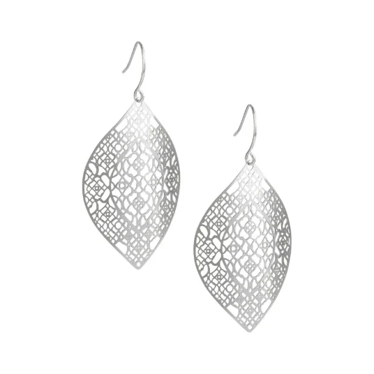 Drop Earrings with Knot Designs -Tiger Tree Mecca Earrings Silver