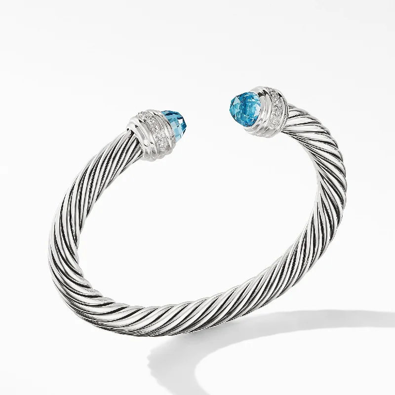 Bangles with engraved floral patterns for elegance -David Yurman  Bracelet in Sterling Silver