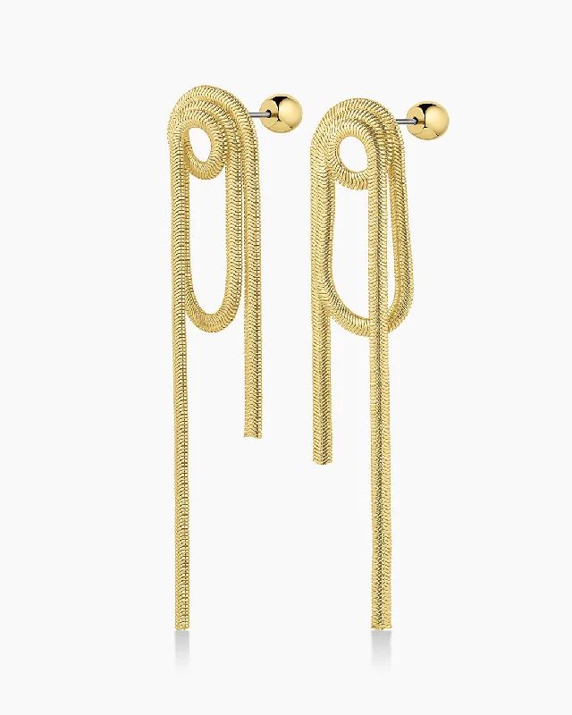 Geometric Drop Earrings for Trend -Venice Loop Earrings