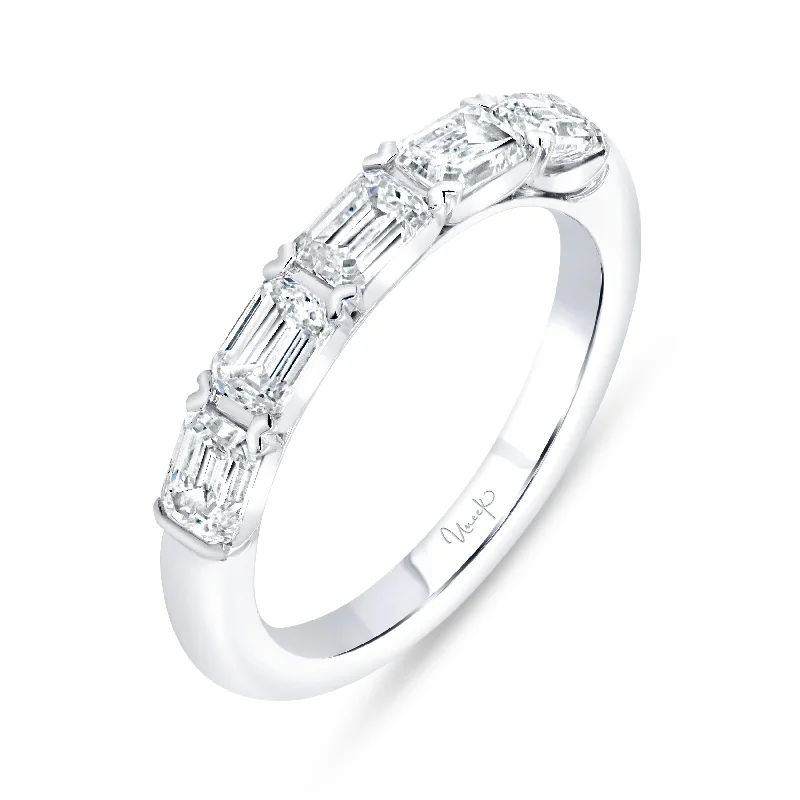 Stackable rings with mixed metal finishes -1.56ctw Diamond Anniversary/Wedding Ring