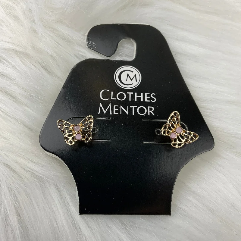 Drop Earrings with Debossed Designs -Earrings Stud By Clothes Mentor