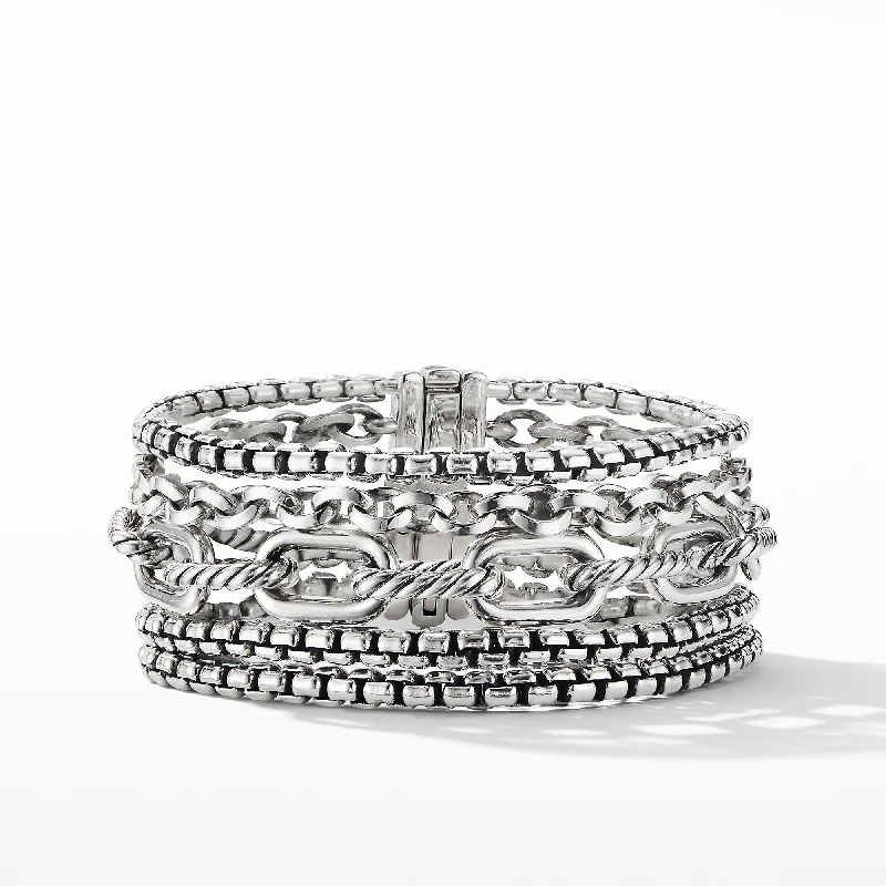 Bracelets with engraved messages for sentiment -David Yurman   Bracelet in Sterling Silver