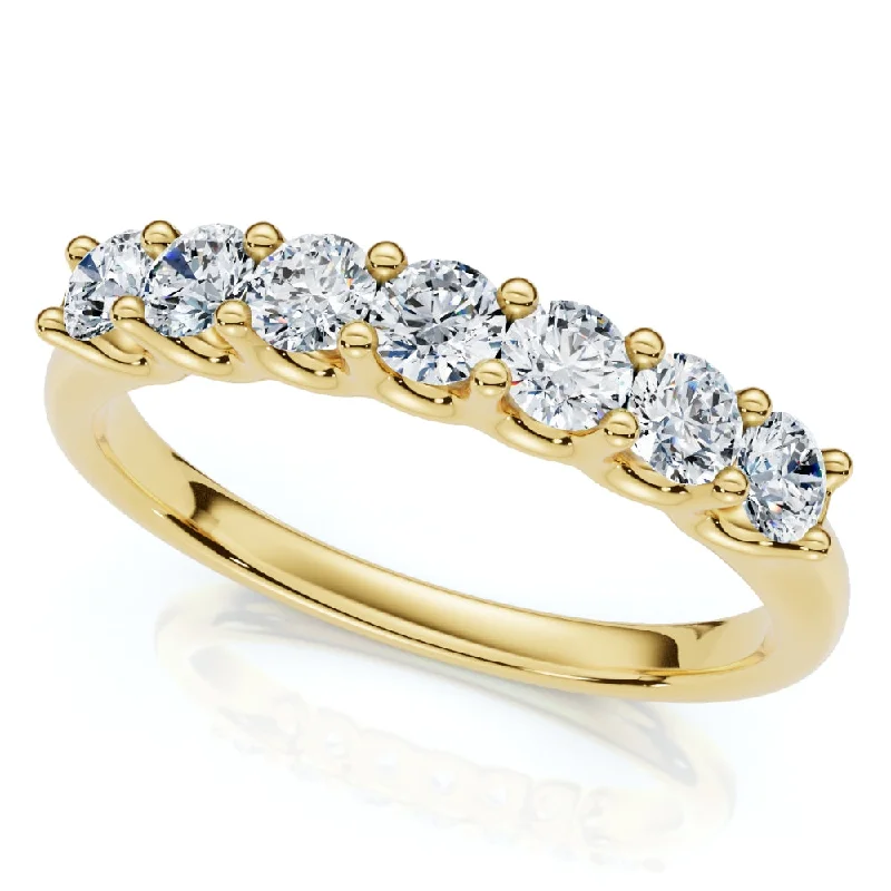 Rings with citrine stones for sunny vibes -1/2Ct Diamond Wedding Ring Gold U Prong Lab Grown