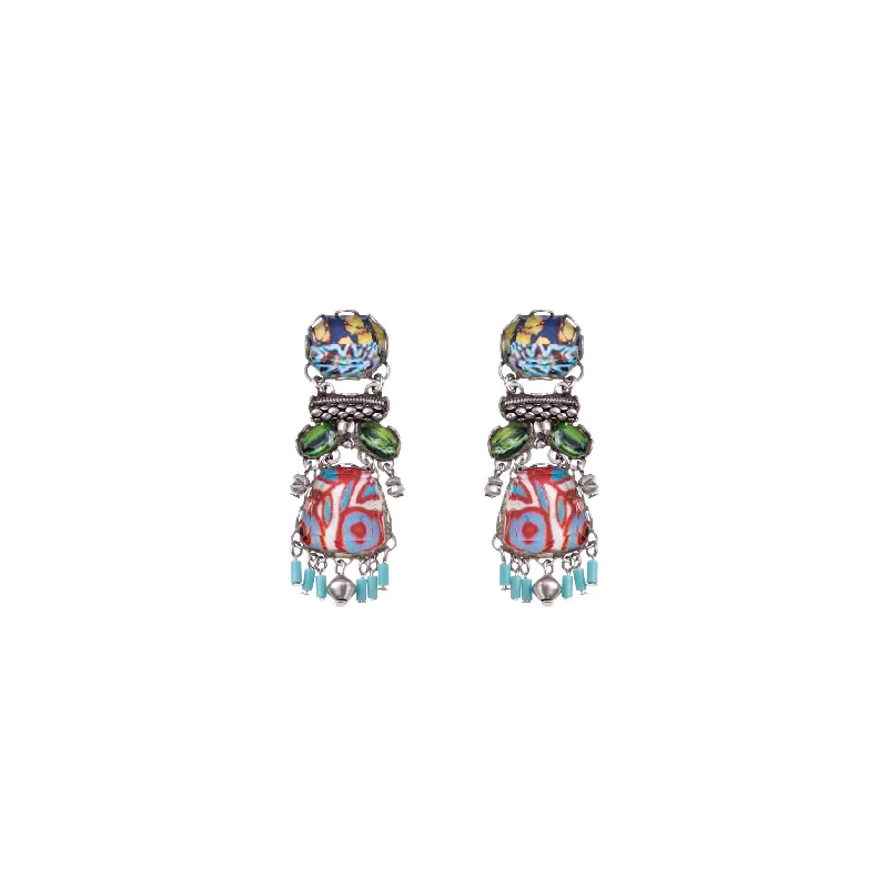 Hoop earrings with floral motifs for a feminine and nature-inspired look-Carnival Set, Serena Earrings