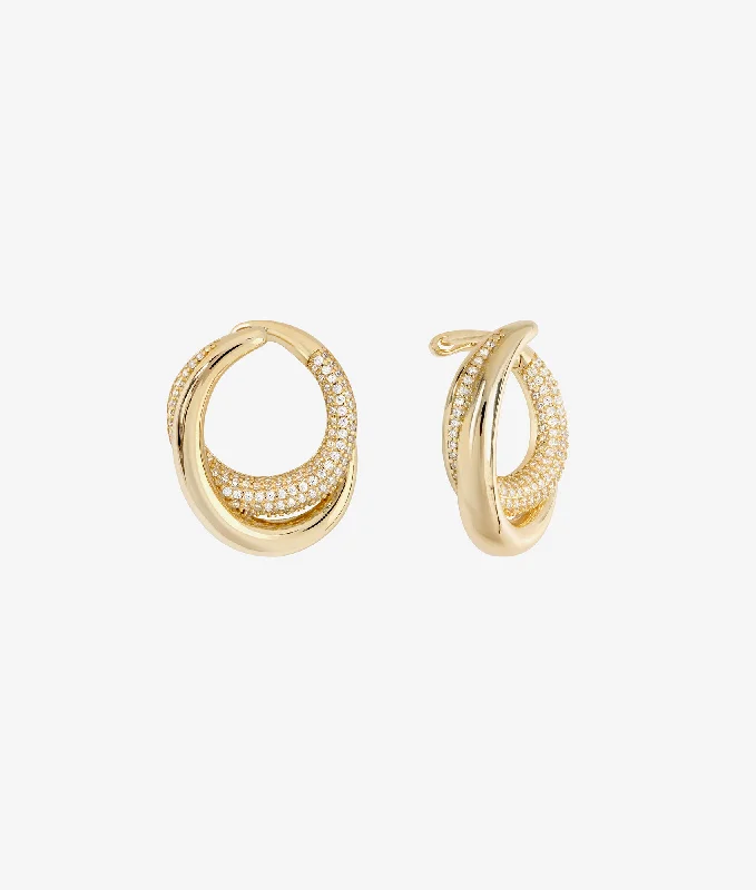 Best hoop earrings with cubic zirconia for a budget-friendly, dazzling look-Cassie Earring