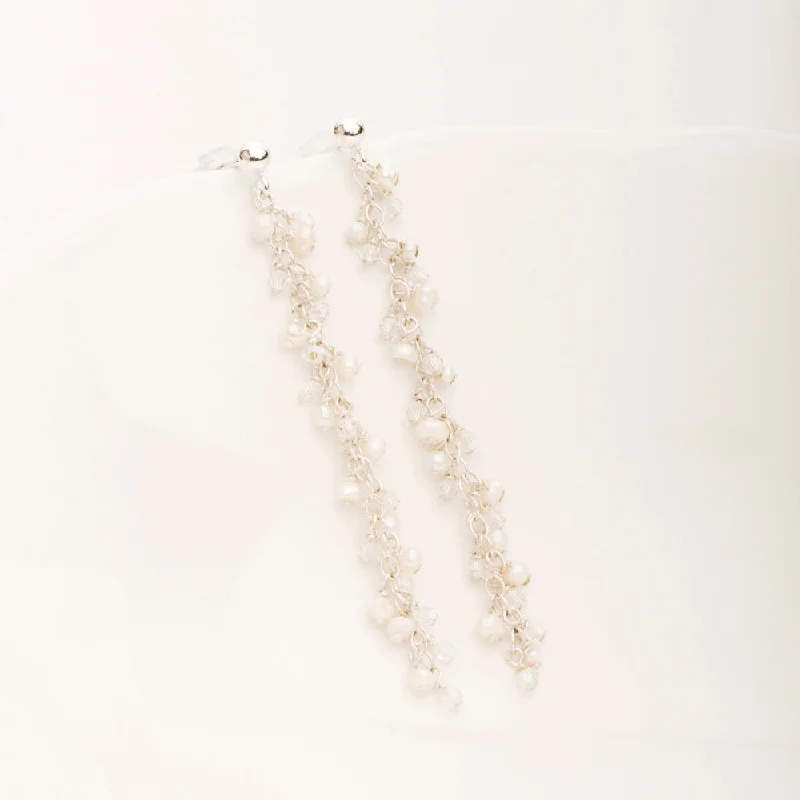 Medium hoop earrings for an everyday look with the perfect balance of style-Crystalline Stalactite Earring