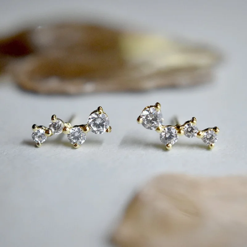 Best hoop earrings with custom designs for a personalized, unique accessory-CZ Constellation Stud