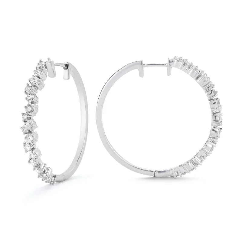 Best hoop earrings with gemstone accents for a colorful and elegant appearance-Stardust Hoop Earrings