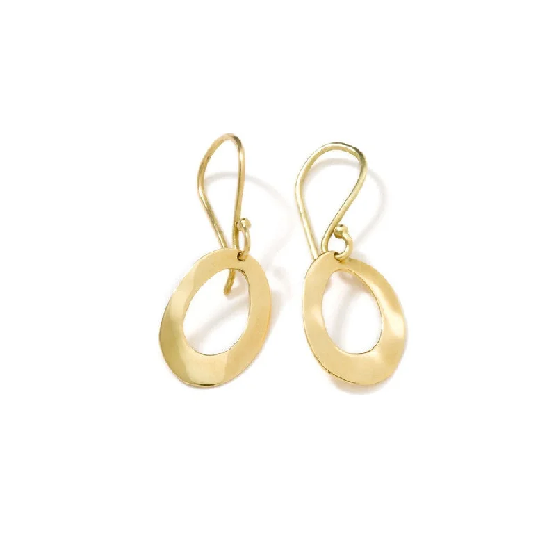 Best hoop earrings with custom designs for a personalized, unique accessory-Classico Mini  Wavy Oval Earrings