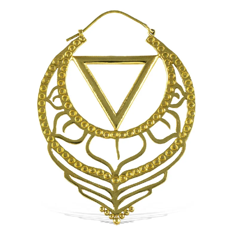 Hoop earrings with braided patterns for a detailed and textured finish-<span>BRE-323<span>: </span></span>Illuminati Hoops