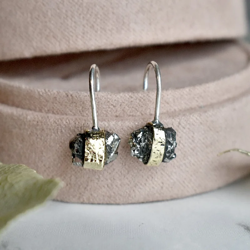 Best hoop earrings with matte finish for a sophisticated, understated design-Jacinta Pyrite Drop Earring