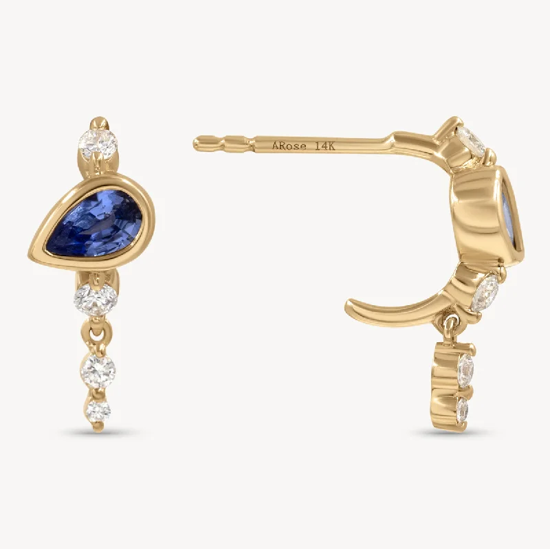 Best hoop earrings with enamel details for a colorful and modern look-Midnight Blues Earrings