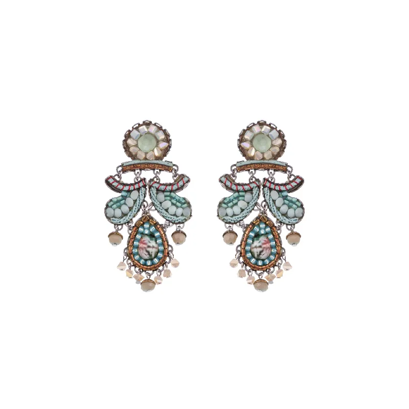 Small hoop earrings for a delicate and understated everyday wear-Mint Flavor Set, Aruna Earrings