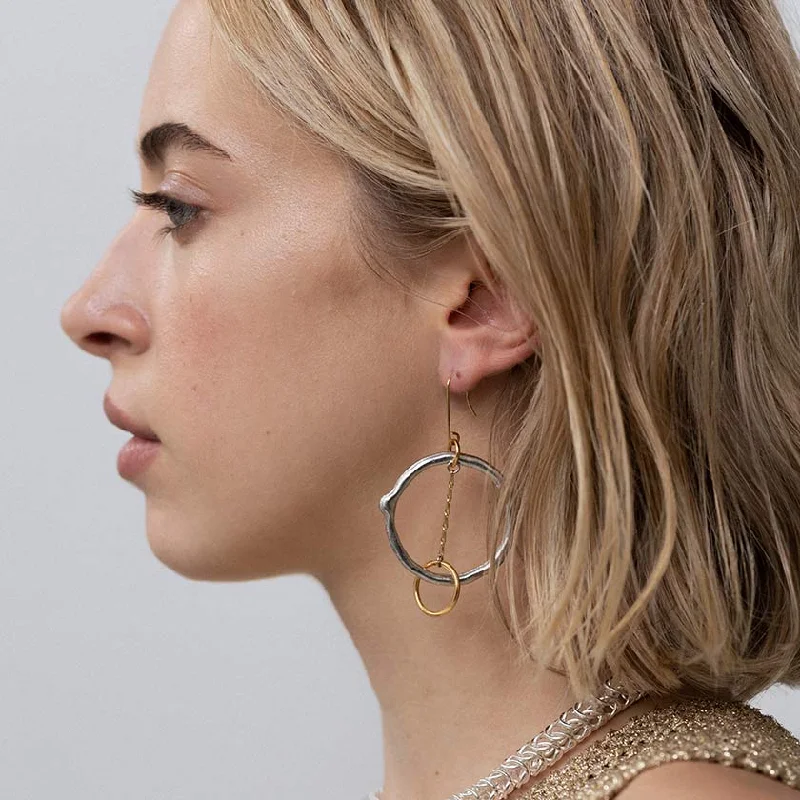 Hoop earrings with spiral designs for a dynamic and fluid look-Miota Earrings