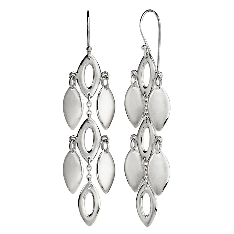 Hoop earrings with rhinestone embellishments for a glamorous and sparkling look-Multi Marquis Fan Drops