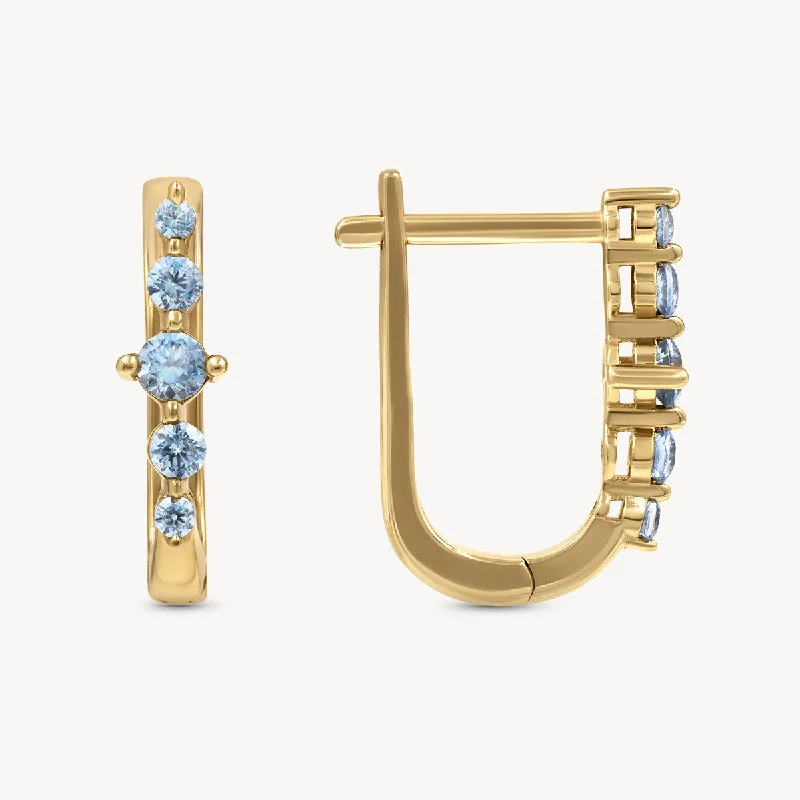 Hoop earrings with dangling charms for a playful and fun look-Oceana Earrings