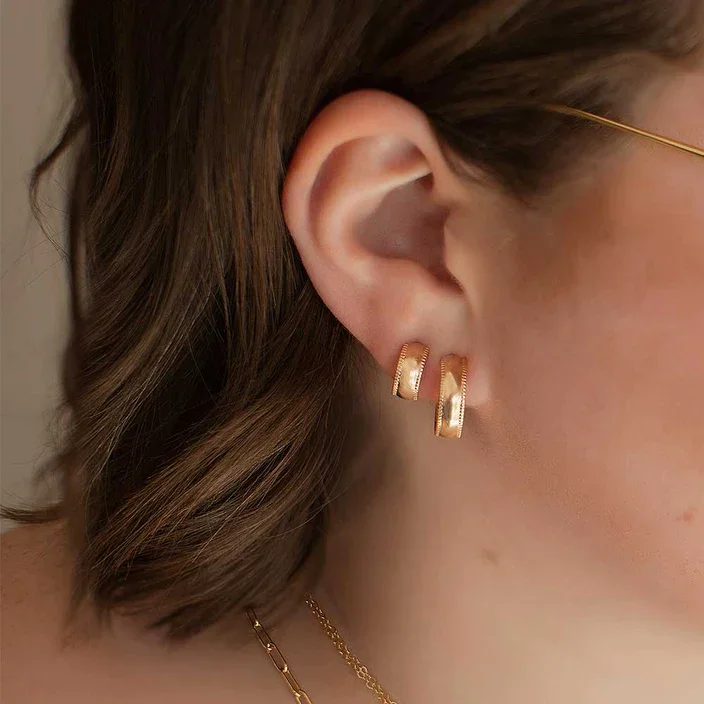 Hoop earrings with tortoiseshell designs for a chic and classic style-Olivia Hoop Earrings