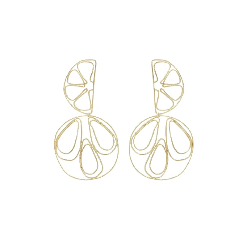 Medium hoop earrings for an everyday look with the perfect balance of style-PICNIC EARRINGS / OYSTERS & LEMON