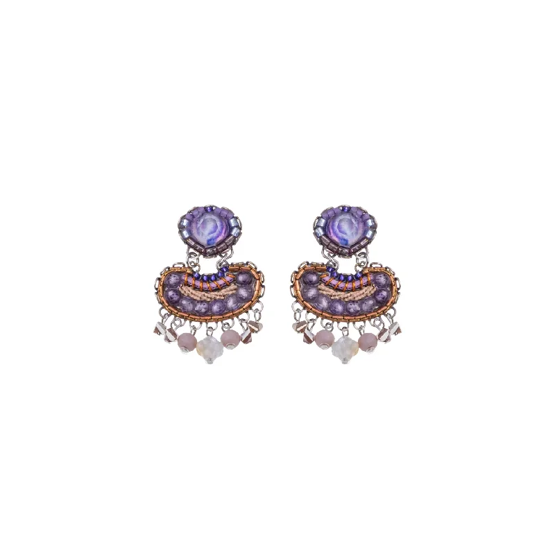 Best hoop earrings with minimalist designs for a clean and modern aesthetic-Plum Blossom Set, Roshan Earrings