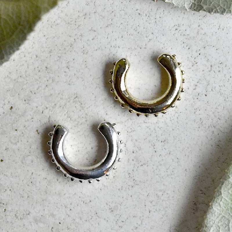 Hoop earrings with artistic filigree designs for an intricate, delicate finish-Roman Ear Cuff