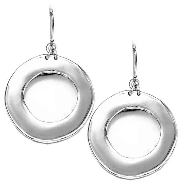 Best hoop earrings with gold-plated finishes for an affordable luxury vibe-Large Silver Halo Drop Earring