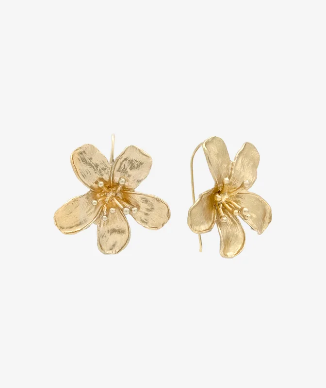 Best hoop earrings with minimal embellishments for a sleek and modern look-Tina Flower Drop Earring