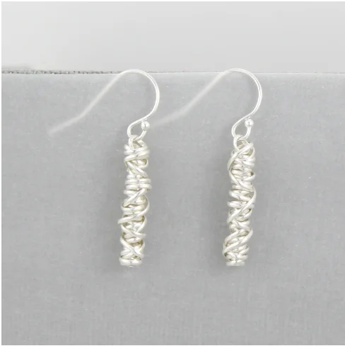 Hoop earrings with infinity loop designs for a continuous and eternal shape-Twist Earring - Small - Solid Core