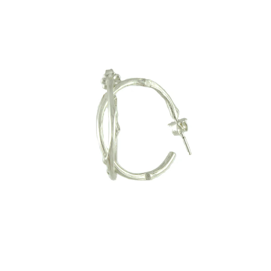 Best hoop earrings with geometric shapes for a modern and artistic appeal-Willow Twig Hoops