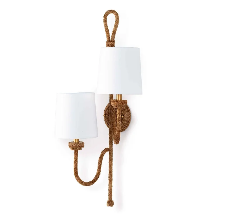 Beautiful necklaces and pendants with moon and star charms for a dreamy effect-Bimini Sconce Double by Coastal Living