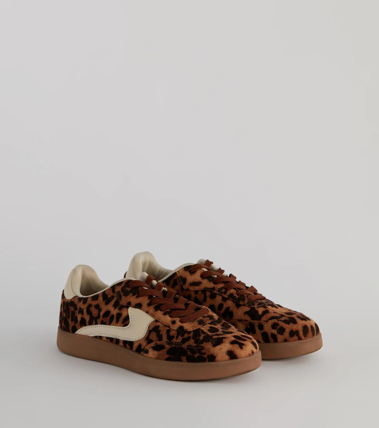 Necklaces and pendants with feather designs for a boho-chic, carefree vibe-Wildly Cute Leopard Faux Suede Sneakers